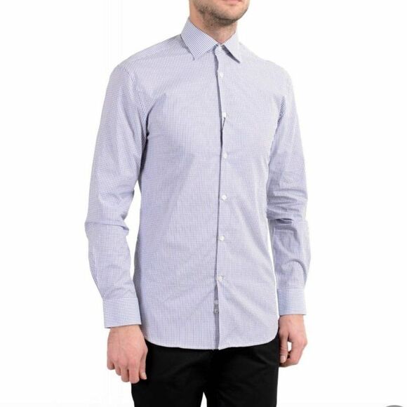 HUGO BOSS Black Label Slim Fit Long Sleeve Button Down Size  38 15 - Picture 1 of 4